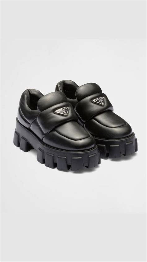 prada puffy loafers